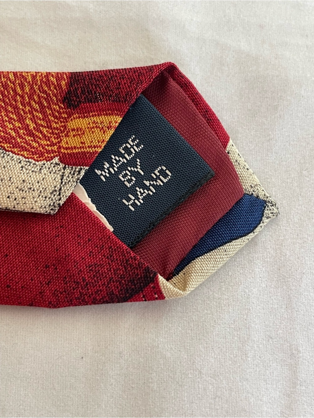 Vintage Ralph Lauren American Flag Tie Handmade USA Patriotic 100% Silk - Picture 3 of 6